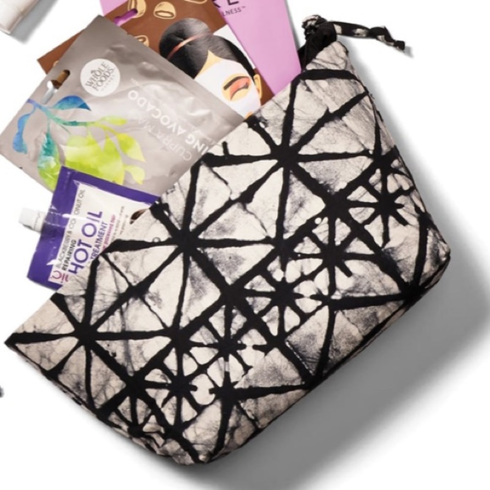 Makeup Bag  | Black and Gray
